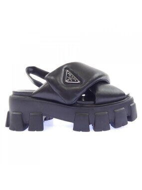 Prada Monolith Sandals Triangle Logo